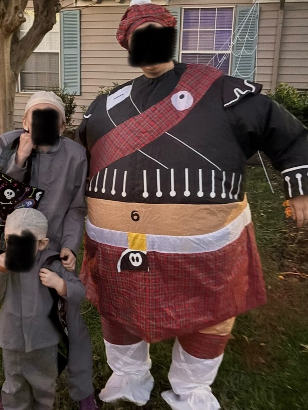 Adult Fat Bastard inflatable costume from Austin Powers